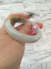Load image into Gallery viewer, 51.3mm Certified Type A 100% Natural light green/purple/brown Jadeite Jade bangle B64-8418
