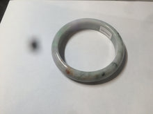 Load image into Gallery viewer, 54mm 100% natural type A certified light green/purple/red (FU LU SHOU, 福禄寿) jadeite jade bangle AQ2-0686