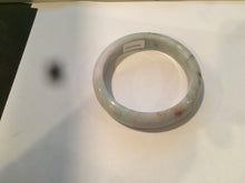 Load image into Gallery viewer, 54mm 100% natural type A certified light green/purple/red (FU LU SHOU, 福禄寿) jadeite jade bangle AQ2-0686