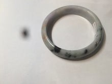 Load image into Gallery viewer, 58.6mm 100% natural type A certified light green/purple/red (FU LU SHOU, 福禄寿) jadeite jade bangle AQ3-0726