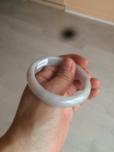 Load image into Gallery viewer, 50mm certificated Type A 100% Natural light green/white/purple Jadeite Jade bangle AM67