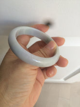 Load image into Gallery viewer, 53.2mm 100% natural type A certified light green/purple jadeite jade bangle AQ4-0733