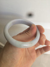 Load image into Gallery viewer, 53.2mm 100% natural type A certified light green/purple jadeite jade bangle AQ4-0733
