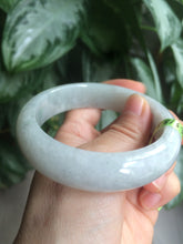 Load image into Gallery viewer, 57.4mm 100% natural Type A light green style jadeite jade bangle AB36-8519