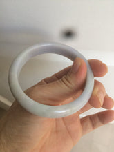 Load image into Gallery viewer, 53.2mm 100% natural type A certified light green/purple jadeite jade bangle AQ4-0733
