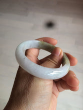 Load image into Gallery viewer, 53.8mm certified Type A 100% Natural light yellow green Jadeite Jade bangle AK45-0450