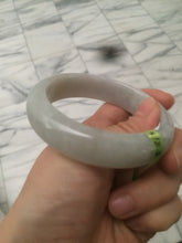 Load image into Gallery viewer, 57.4mm 100% natural Type A light green style jadeite jade bangle AB36-8519