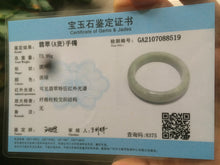 Load image into Gallery viewer, 57.4mm 100% natural Type A light green style jadeite jade bangle AB36-8519