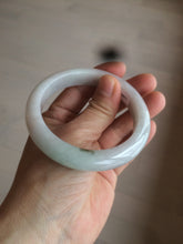 Load image into Gallery viewer, 55.5 mm Certified type A 100% Natural sunny green light purple Jadeite bangle AD54-1106 卖了