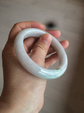 Load image into Gallery viewer, 55.5 mm Certified type A 100% Natural sunny green light purple Jadeite bangle AD54-1106 卖了