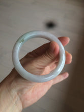 Load image into Gallery viewer, 55.5 mm Certified type A 100% Natural sunny green light purple Jadeite bangle AD54-1106 卖了