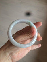 Load image into Gallery viewer, 55.5 mm Certified type A 100% Natural sunny green light purple Jadeite bangle AD54-1106 卖了