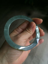 Load image into Gallery viewer, 58.1mm Certified Type A 100% Natural green/blue/gray/yellow super thin style Guatemala Jadeite bangle M51-7049