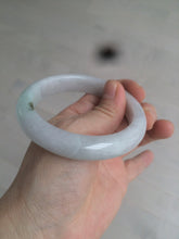 Load image into Gallery viewer, 55.5 mm Certified type A 100% Natural sunny green light purple Jadeite bangle AD54-1106 卖了