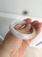 Load image into Gallery viewer, 53.8mm certified Type A 100% Natural light yellow green Jadeite Jade bangle AK45-0450