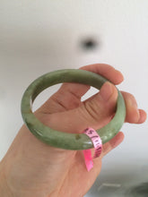 Load image into Gallery viewer, Certificated 54.5mm Type A 100% Natural apple green jadeite jade bangle X3-6557