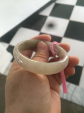 Load image into Gallery viewer, 50.5mm Certified Type A 100% Natural icy gary/green/brown oval Jadeite Jade bangle Z57-5353