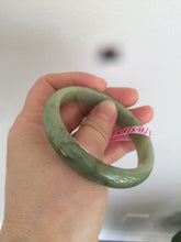 Load image into Gallery viewer, Certificated 54.5mm Type A 100% Natural apple green jadeite jade bangle X3-6557