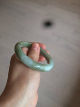 Load image into Gallery viewer, 53.2mm certificated Type A 100% Natural green/brown Jadeite Jade bangle AM65-4191