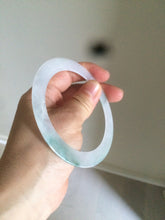 Load image into Gallery viewer, 60mm Certified Type A 100% Natural icy watery sunny green white Jadeite Jade bangle A83-4959