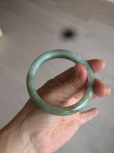 Load image into Gallery viewer, 53.2mm certificated Type A 100% Natural green/brown Jadeite Jade bangle AM65-4191