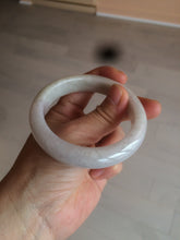 Load image into Gallery viewer, 55.5 mm Certified type A 100% Natural light purple/white/beige Jadeite bangle U117-6543