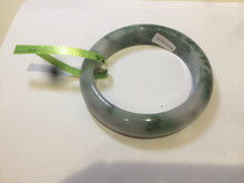 Load image into Gallery viewer, 57.5mm Certified Type A 100% Natural green/white Jadeite Jade bangle R59-1301