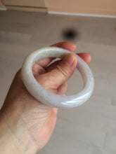 Load image into Gallery viewer, 55.5 mm Certified type A 100% Natural light purple/white/beige Jadeite bangle U117-6543