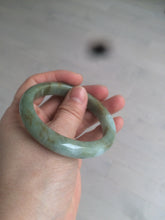Load image into Gallery viewer, 53.2mm certificated Type A 100% Natural green/brown Jadeite Jade bangle AM65-4191