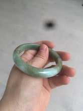Load image into Gallery viewer, 53.2mm certificated Type A 100% Natural green/brown Jadeite Jade bangle AM65-4191