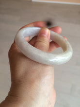 Load image into Gallery viewer, 55.5 mm Certified type A 100% Natural light purple/white/beige Jadeite bangle U117-6543