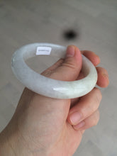 Load image into Gallery viewer, 55.5 mm Certified type A 100% Natural light purple/white/beige Jadeite bangle U117-6543