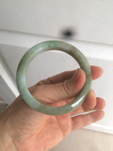 Load image into Gallery viewer, 53.2mm certificated Type A 100% Natural green/brown Jadeite Jade bangle AM65-4191