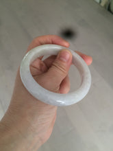 Load image into Gallery viewer, 55.5 mm Certified type A 100% Natural light purple/white/beige Jadeite bangle U117-6543