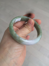 Load image into Gallery viewer, 52.7mm Type A 100% Natural light green/purple/brown Jadeite Jade bangle GC35-4159 (add on item)