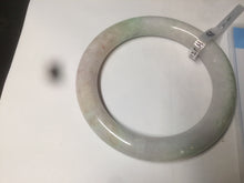 Load image into Gallery viewer, 58mm Certified 100% natural Type A light green/yellow/purple/blue round cut jadeite jade bangle AF3-9218