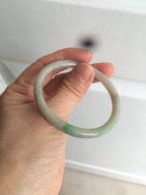 Load image into Gallery viewer, 48mm certified Type A 100% Natural sunny green/dark green/gray/black round cut Jadeite Jade bangle am64-6622