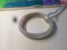 Load image into Gallery viewer, 49mm Certified Type A 100% Natural icy watery light green/white/yellow oval Jadeite Jade bangle B83-2500