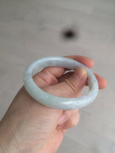 Load image into Gallery viewer, 52mm Certified 100% natural Type A light green/purple oval jadeite jade bangle U118-6866