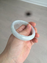 Load image into Gallery viewer, 52mm Certified 100% natural Type A light green/purple oval jadeite jade bangle U118-6866