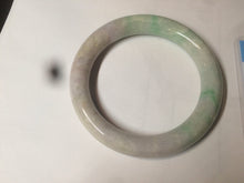 Load image into Gallery viewer, 56mm certified 100% natural sunny green/white/purple/yellow round cut jadeite jade bangle AF9-8927
