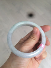 Load image into Gallery viewer, 57.9mm certified Type A 100% Natural light green/purple Jadeite Jade bangle AB39-3905