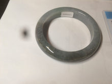 Load image into Gallery viewer, 56mm Certified type A 100% Natural smoky gray/black Jadeite bangle AF11-5972