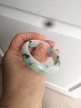 Load image into Gallery viewer, 47mm certified Type A 100% Natural green purple Jadeite Jade bangle AR59-4233