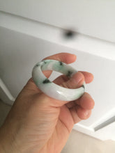 Load image into Gallery viewer, 47mm certified Type A 100% Natural green purple Jadeite Jade bangle AR59-4233