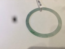Load image into Gallery viewer, 58.6mm Certified Type A 100% Natural icy watery green super thin style Jadeite bangle M52
