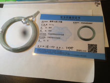 Load image into Gallery viewer, 59.5mm Certified Type A 100% Natural green round cut Jadeite Jade bangle AH67-4997 卖了