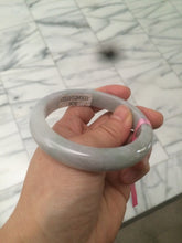 Load image into Gallery viewer, 57.9mm certified Type A 100% Natural light green/purple Jadeite Jade bangle AB39-3905