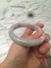 Load image into Gallery viewer, 57.9mm certified Type A 100% Natural light green/purple Jadeite Jade bangle AB39-3905