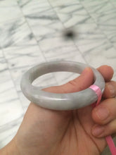 Load image into Gallery viewer, 57.9mm certified Type A 100% Natural light green/purple Jadeite Jade bangle AB39-3905